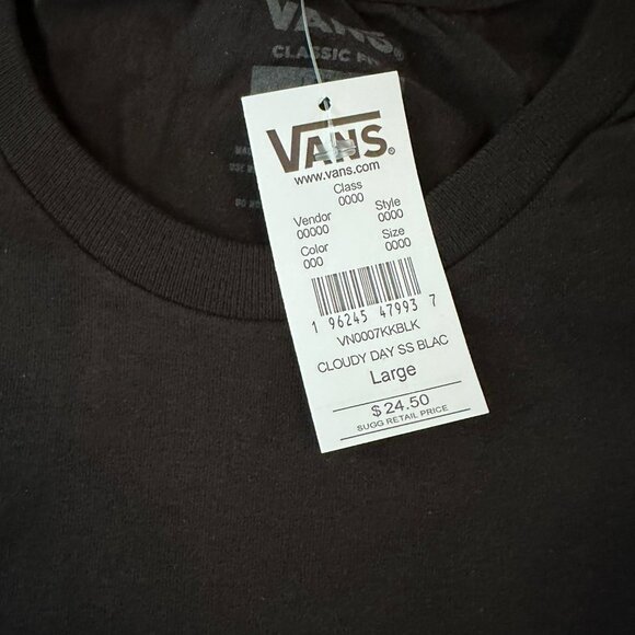 Vans Cloudy Day Mushroom graphic t-shirt men's Large - Picture 6 of 8